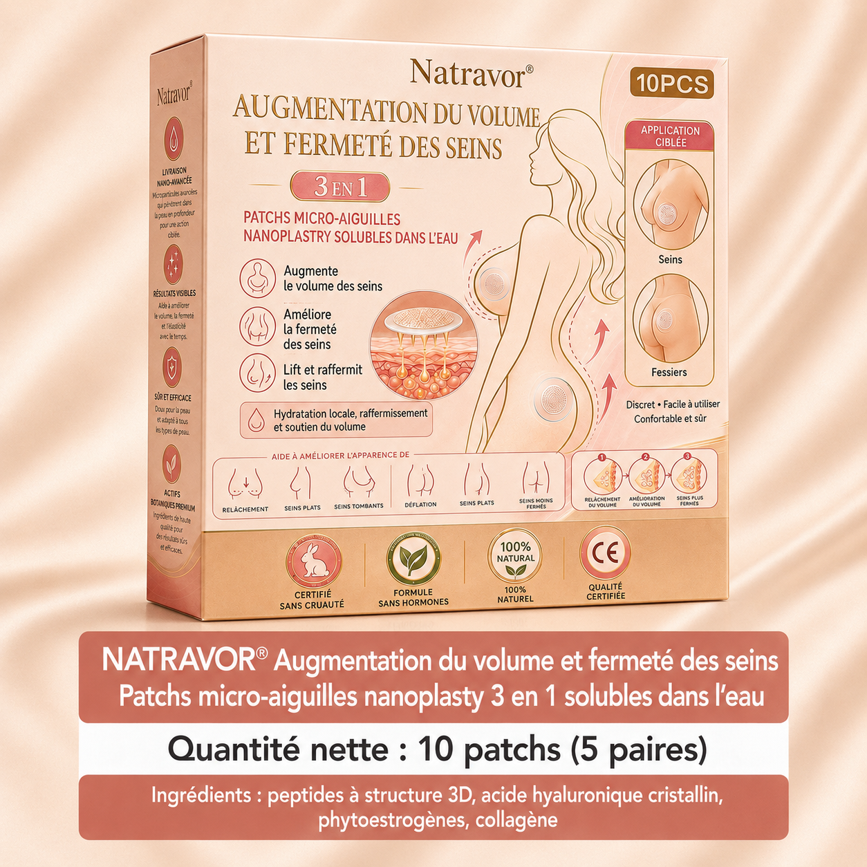 ✅𝐍𝐚𝐭𝐫𝐚𝐯𝐨𝐫® Patch Nano-Microaiguilles Avancé pour le Remodelage et le Soin de la Poitrine 🍅