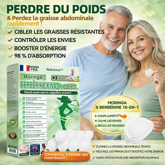 𝑩𝒐𝒖𝒕𝒊𝒒𝒖𝒆 𝒐𝒇𝒇𝒊𝒄𝒊𝒆𝒍𝒍𝒆 | 🔥🔥Natravor® 𝐏𝐚𝙩𝙘𝙝 𝗡ano-Microneedles Avancé 10-en-1 Moringa · 𝘽𝙚𝙧𝙗é𝙧𝒊𝒏𝒆 × NAD⁺🇫🇷Une seule fois par jour, changements visibles en 7 jours Pour l’obésité, peau relâchée, diabète, apnée du sommeil, problèmes articulaires, et bien plus
