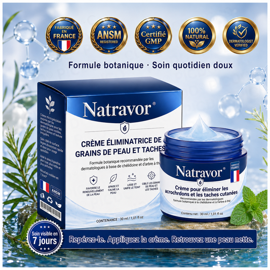 Natravor® 🪴 Crème Éliminatrice de Verrues et Taches Cutanées – 7 Jours (Formule Zéro Douleur, Zéro Cicatrice) 🪴